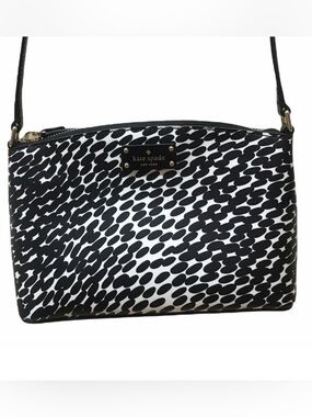 NWT Kate Spade Grove Street Millie Black White Crossbody Purse Bag